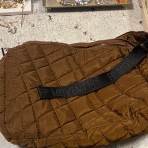 FP Movement by Free People Quilted Brown Belt Bag